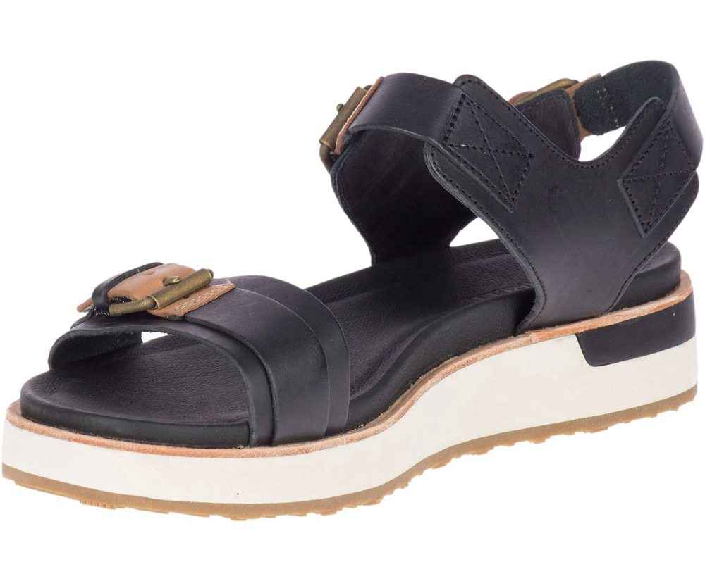 Sandalias Mujer - Merrell Roam Buckle - Negras - XZIJ-85261